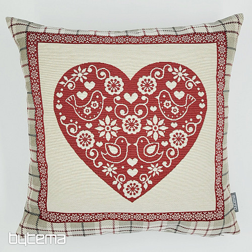 Tapestry pillowcase HEART IN A BOX 1