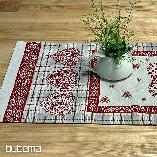 Tapestry tablecloth and scarf HEART IN KARA