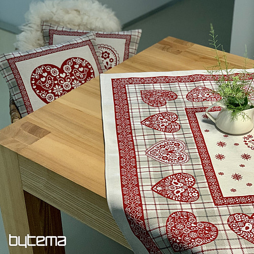 Tapestry tablecloth and scarf HEART IN KARA