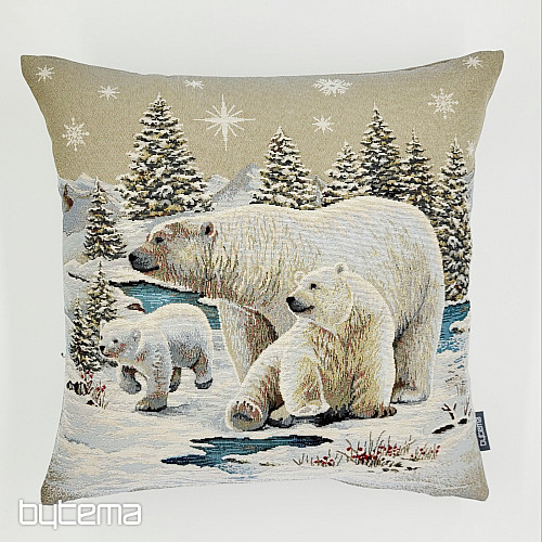 Christmas tapestry cover POLAR BEARS