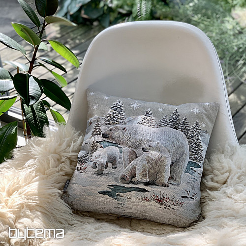 Christmas tapestry cover POLAR BEARS