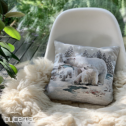 Christmas tapestry cover POLAR BEARS