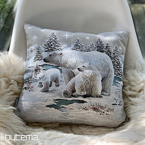 Christmas tapestry cover POLAR BEARS