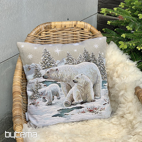 Christmas tapestry cover POLAR BEARS