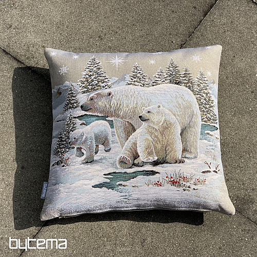Christmas tapestry cover POLAR BEARS