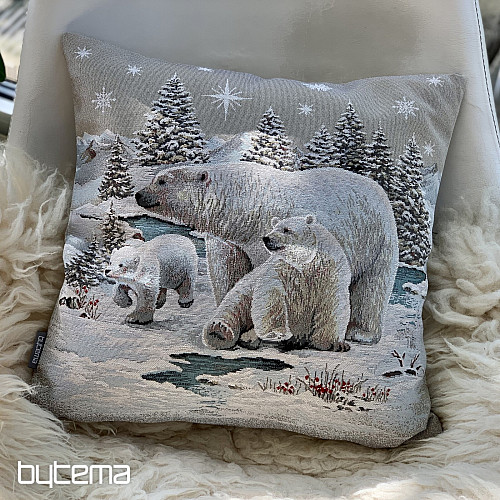 Christmas tapestry cover POLAR BEARS