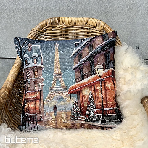 Christmas tapestry cover WINTER PARIS