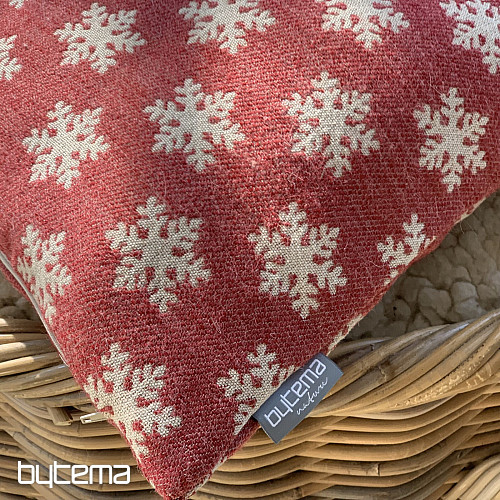Luxurious decorative cover FLAKES RED