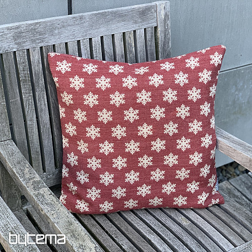 Luxurious decorative cover FLAKES RED