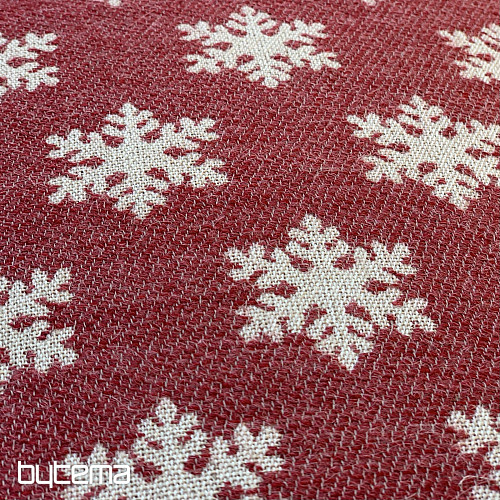 Luxurious decorative cover FLAKES RED