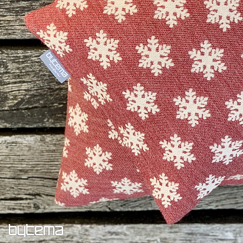 Luxurious decorative cover FLAKES RED
