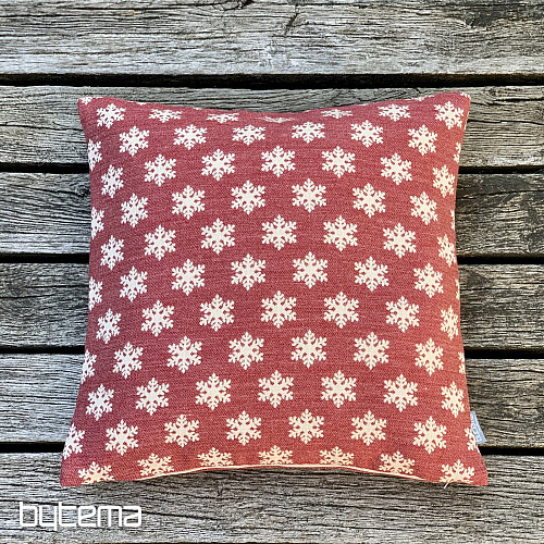 Luxurious decorative cover FLAKES RED