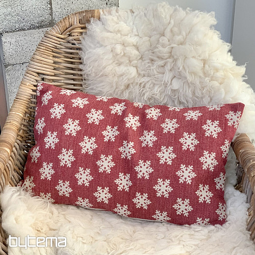 Luxurious decorative cover FLAKES RED