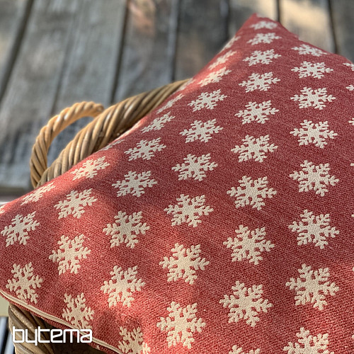 Luxurious decorative cover FLAKES RED