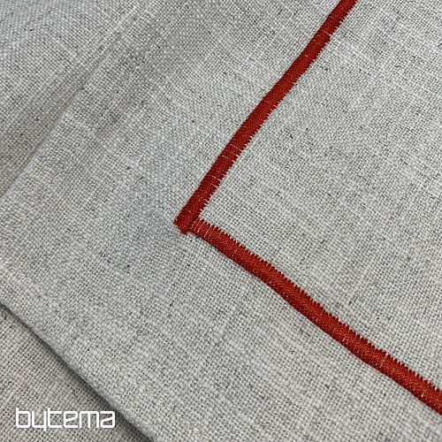 Tablecloth with linen blend PEPPERS