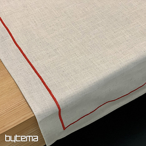 Tablecloth with linen blend PEPPERS
