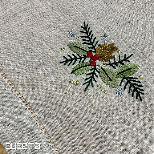 Embroidered tablecloth COLORFUL Twigs
