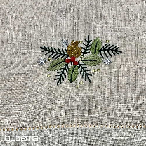 Embroidered tablecloth COLORFUL Twigs