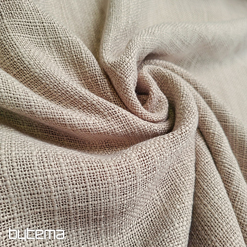Luxurious decorative fabric LINO beige