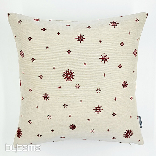 Christmas tapestry cover GENTLE FLAKE RED