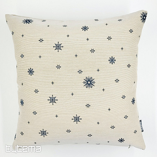 Christmas tapestry cover GENTLE FLAKE BLUE
