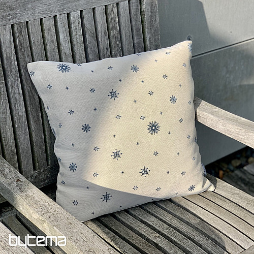 Christmas tapestry cover GENTLE FLAKE BLUE