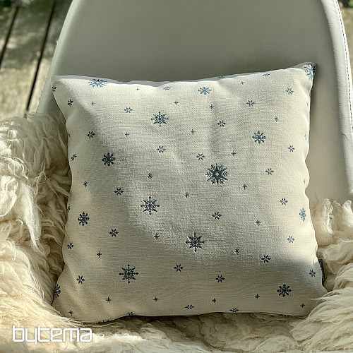 Christmas tapestry cover GENTLE FLAKE BLUE