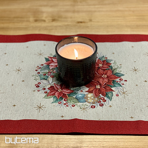 Tapestry tablecloth and scarf CHRISTMAS TREES