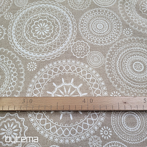 Decorative fabric MANDALA beige
