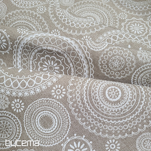 Decorative fabric MANDALA beige