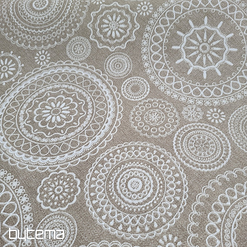 Decorative fabric MANDALA beige