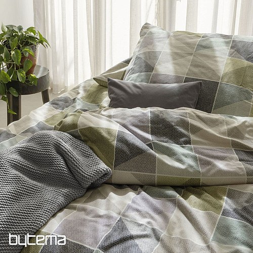 Luxury flannel bedding IRISETTE KOALA 8646-30 GREEN