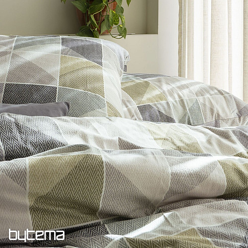 Luxury flannel bedding IRISETTE KOALA 8646-30 GREEN