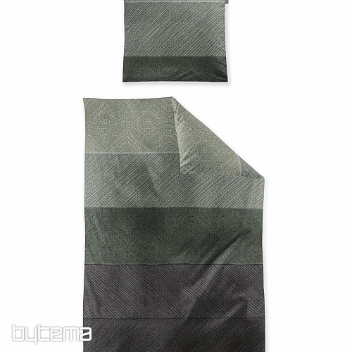 Luxury flannel bedding IRISETTE KOALA 8430-30 GREEN