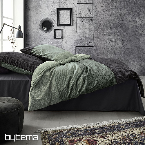 Luxury flannel bedding IRISETTE KOALA 8430-30 GREEN