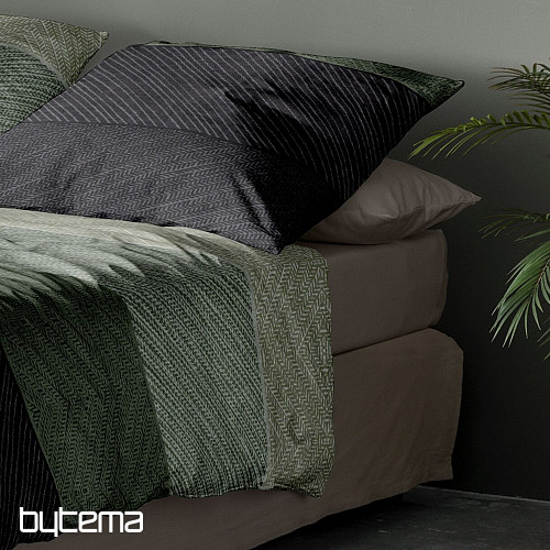 Luxury flannel bedding IRISETTE KOALA 8430-30 GREEN