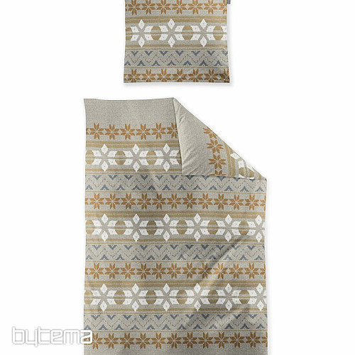 Luxury flannel bedding IRISETTE PANDA 8621-80 NATUR