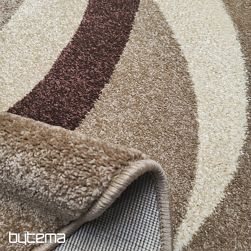 Oval rug Brown beige