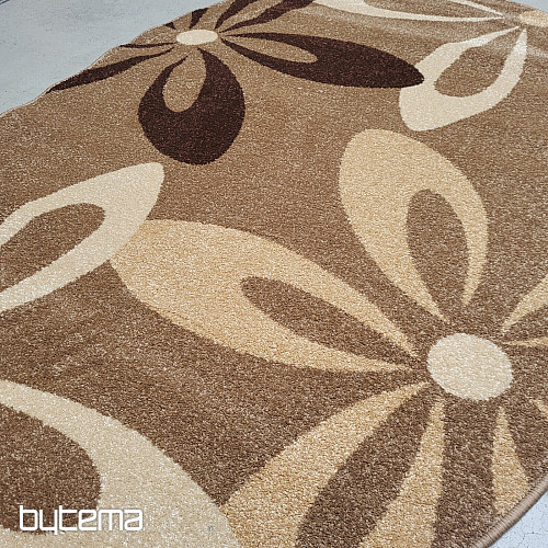 Oval rug Cocoa beige FLOWER