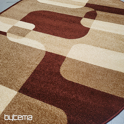 Oval rug Sepia brown