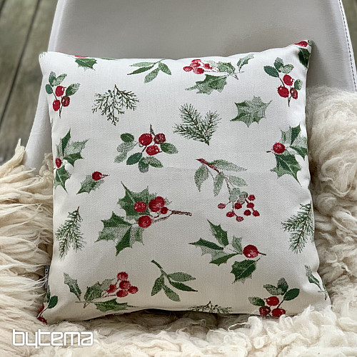 Christmas decorative cover HOLLY GREEN