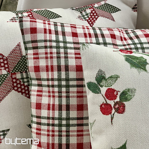 Christmas decorative cover HOLLY GREEN