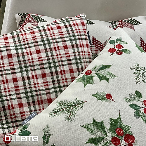 Christmas decorative cover HOLLY GREEN