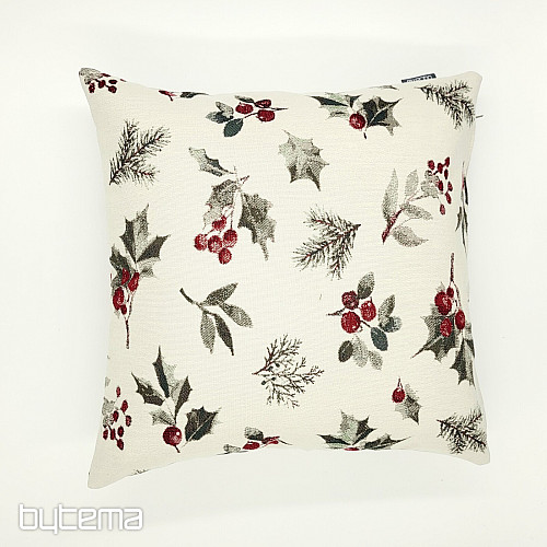 Christmas decorative cover HOLLY GREY