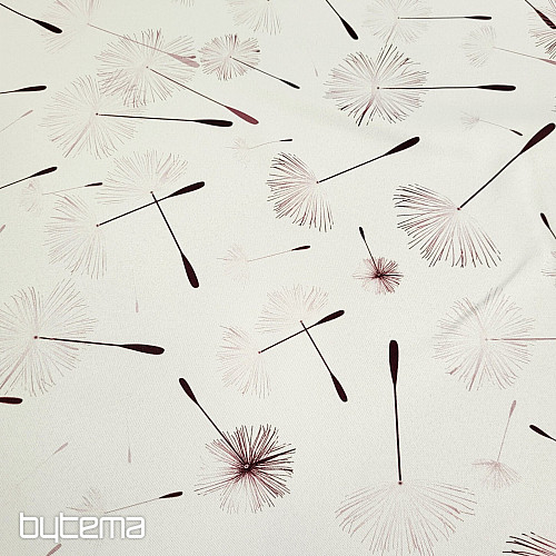 Decorative fabric BLACK OUT DANDELION brown