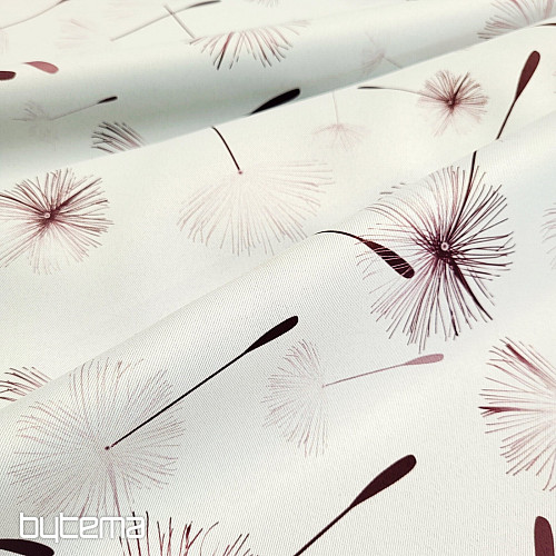 Decorative fabric BLACK OUT DANDELION brown