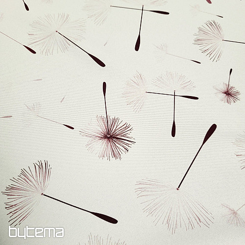 Decorative fabric BLACK OUT DANDELION brown