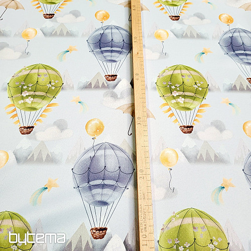 Decorative fabric BLACK OUT FLYING BALLOON