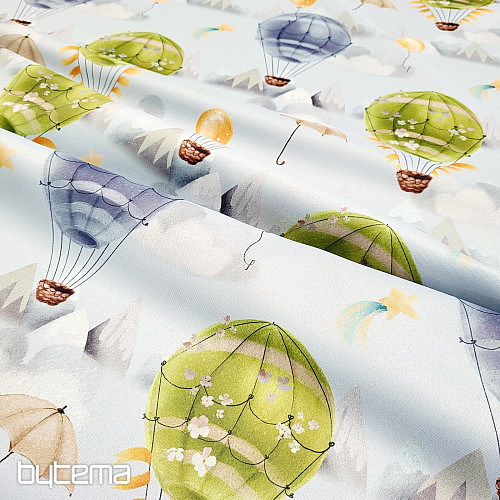 Decorative fabric BLACK OUT FLYING BALLOON