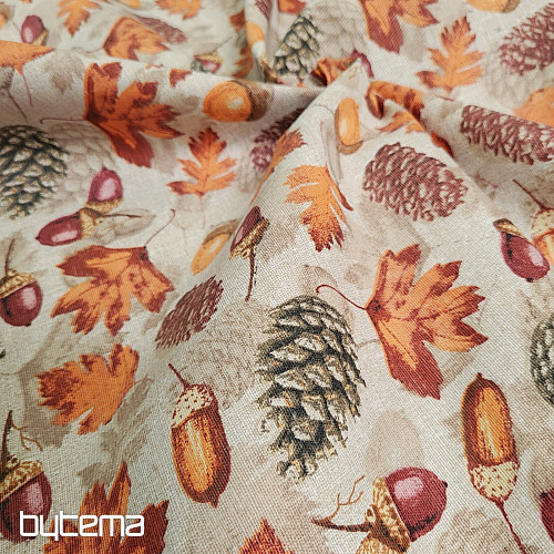 Decorative fabric ACORNS